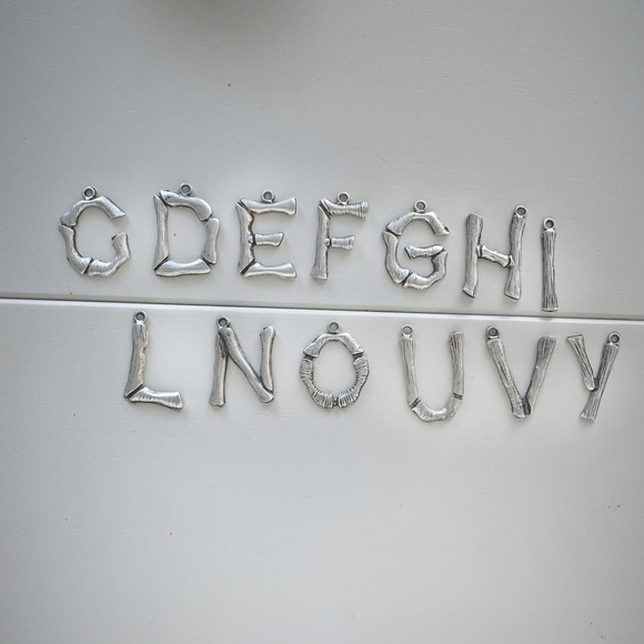 ✨HP✨ Custom Bamboo Initial Necklace 🦋 - Picture 5 of 7